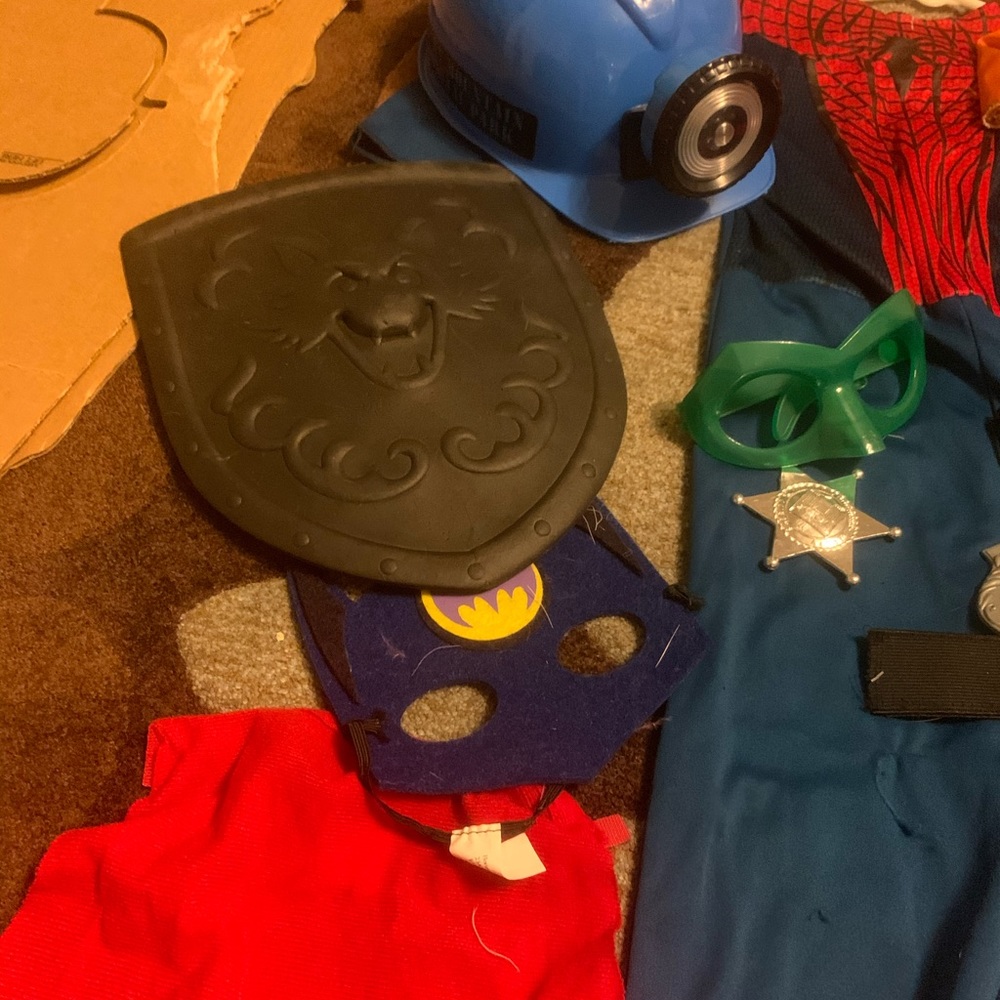 Huge lot of boys dress up clothes and costumes